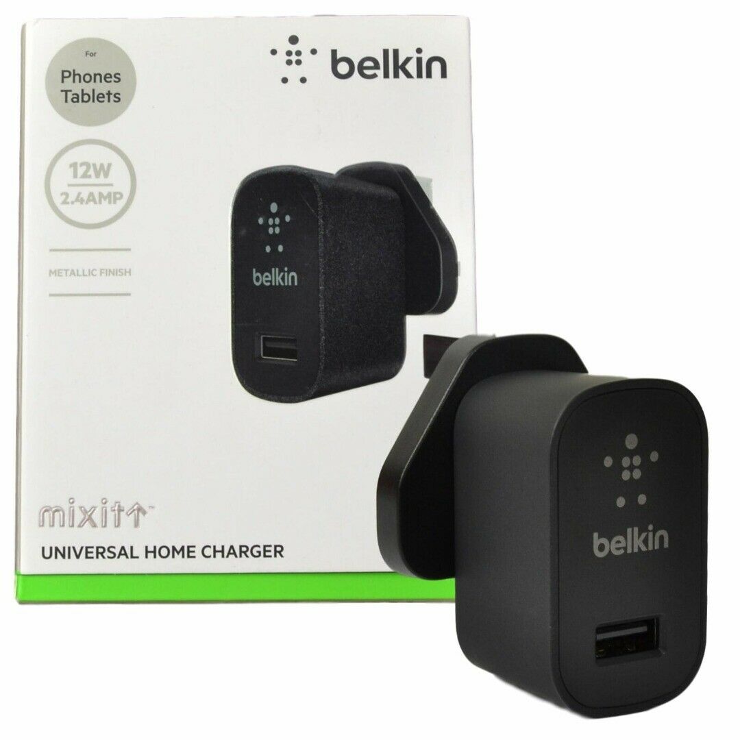 Belkin Mixit 12w 2.4amp Universal Home Charger - Black