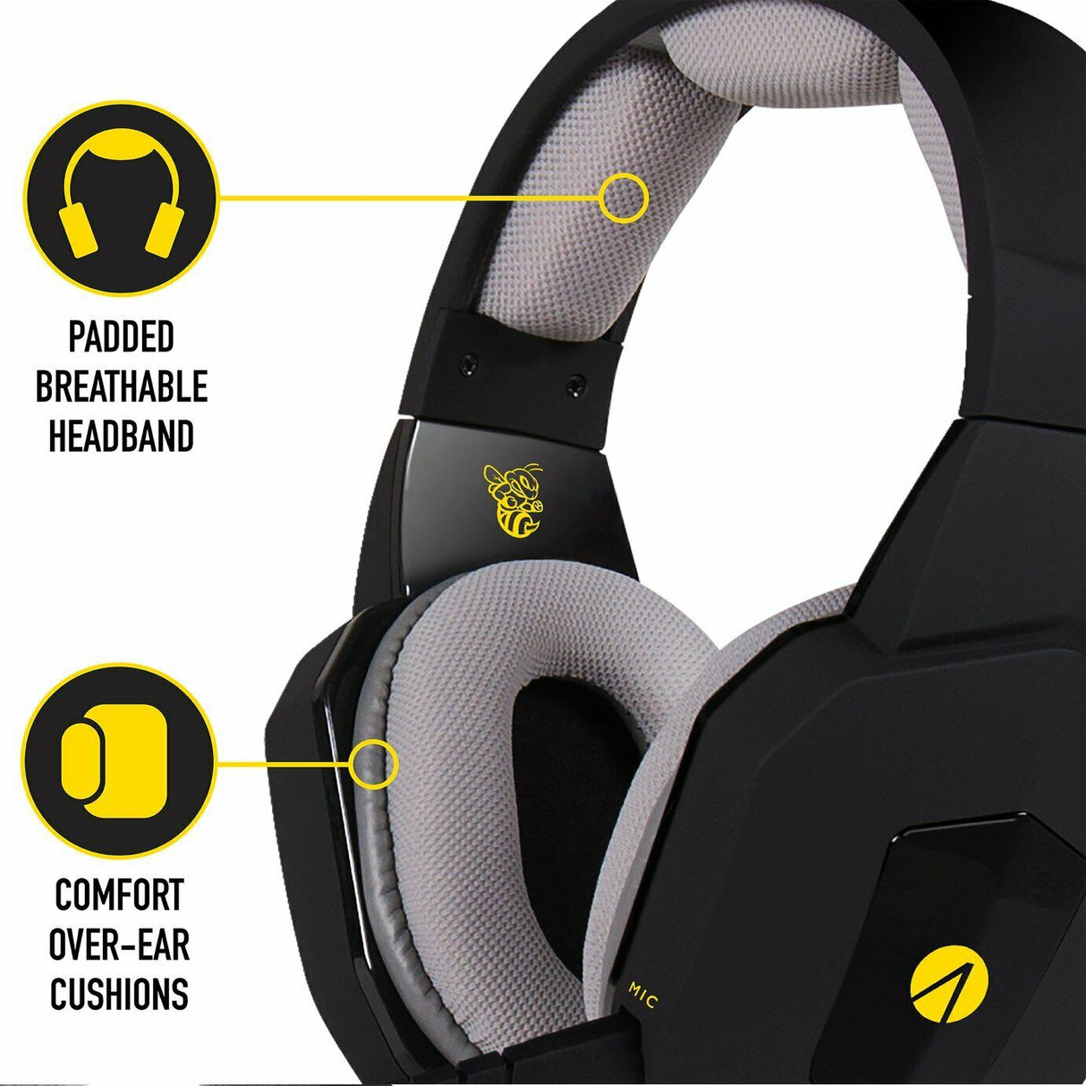 Hornet Gaming Headset Xbox, PS4/PS5, Switch, PC (Black)