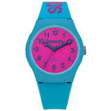 Superdry Men's OSAKA Analogue Watch With Silicone Straps Blue/Pink