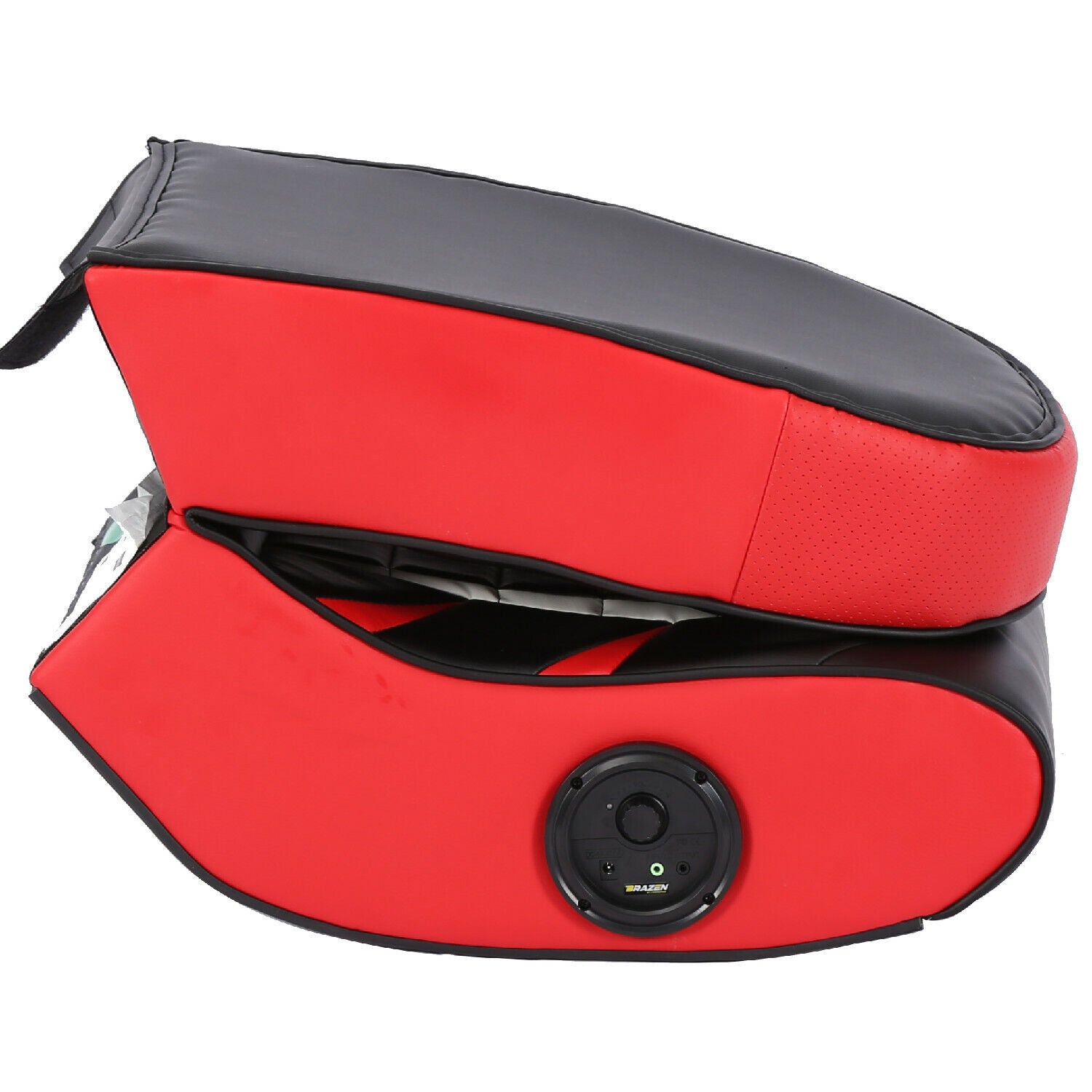 BraZen Python 2.0 Bluetooth Surround Sound Gaming Chair in Red/Black