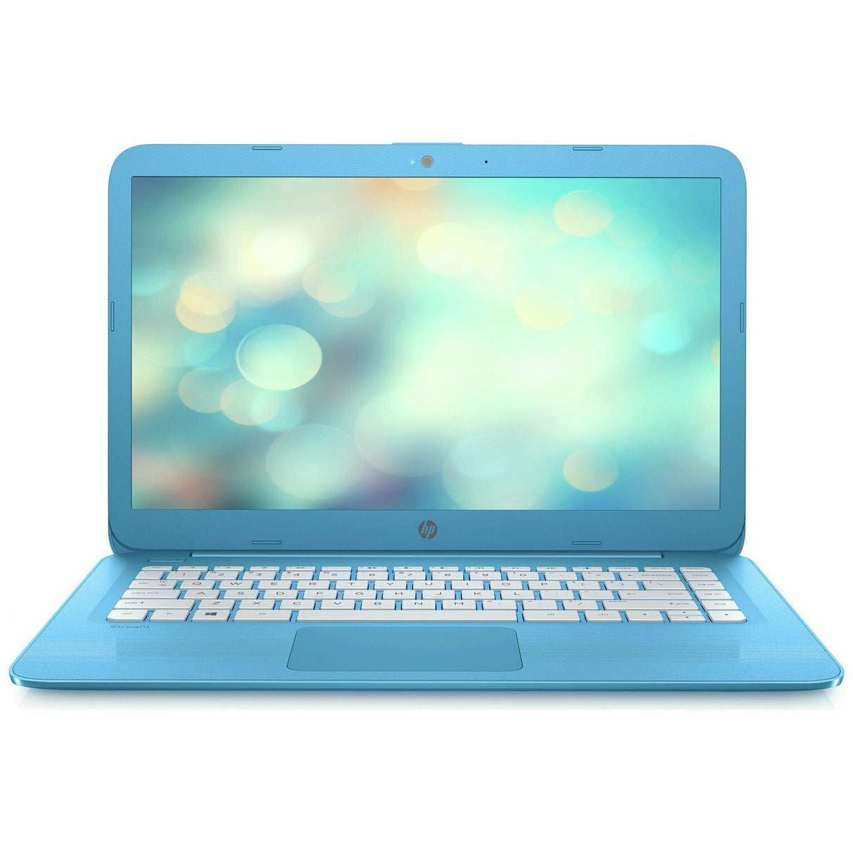 HP Stream 14-ax000na 14” (32GB eMMC, Intel Celeron N3060, 1.6 GHz, 4GB) Laptop - Aqua Blue - X9W65EA#ABU