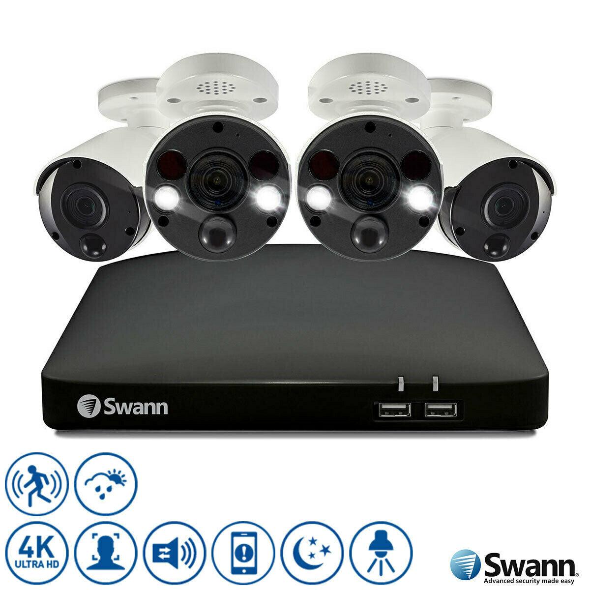 Swann SWNVK-887802B2FB Smart Security System - 4 Cameras