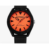 Superdry Men's OSAKA Analogue Watch With Silicone Straps, Black & Orange