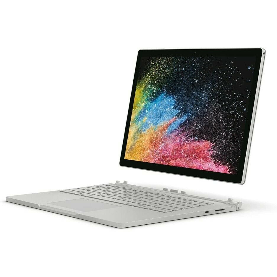 Microsoft Surface Book 2 13.5" Laptop, Intel Core i7, 8GB RAM, 256GB SSD, Silver - Refurbished Excellent