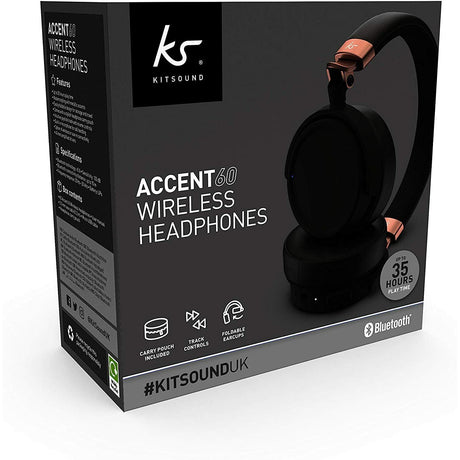 KitSound Accent 60 Wireless Bluetooth Headphones