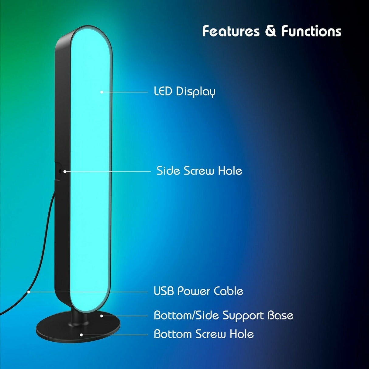 Tzumi Aura LED Illumalight Multicolour LED Light Bar