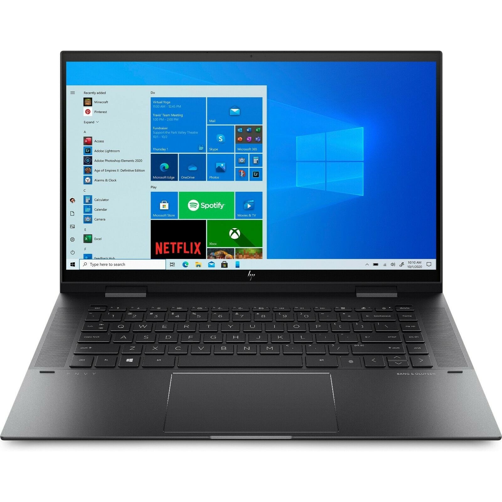 HP Envy X360 15 15.6 Inch 2-In-1 Laptop, AMD Ryzen 7 5700U, 16GB Ram, 512GB SSD, Black