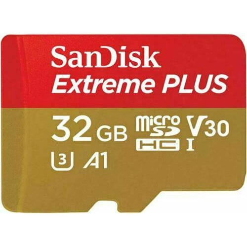 SanDisk Extreme MicroSD Card 32GB Memory Card U3 V30 Class 10 + SD Adapter with Performance Up to 100 MB/s