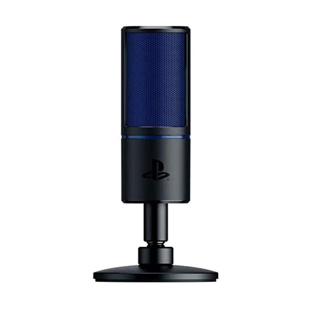 Razer Seiren X for PS4 - USB Condenser Streaming Microphone - Black/Blue
