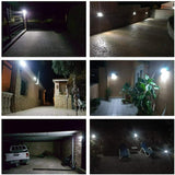 LITOM 6pcs 60 LED Solar Motion Sensor Light