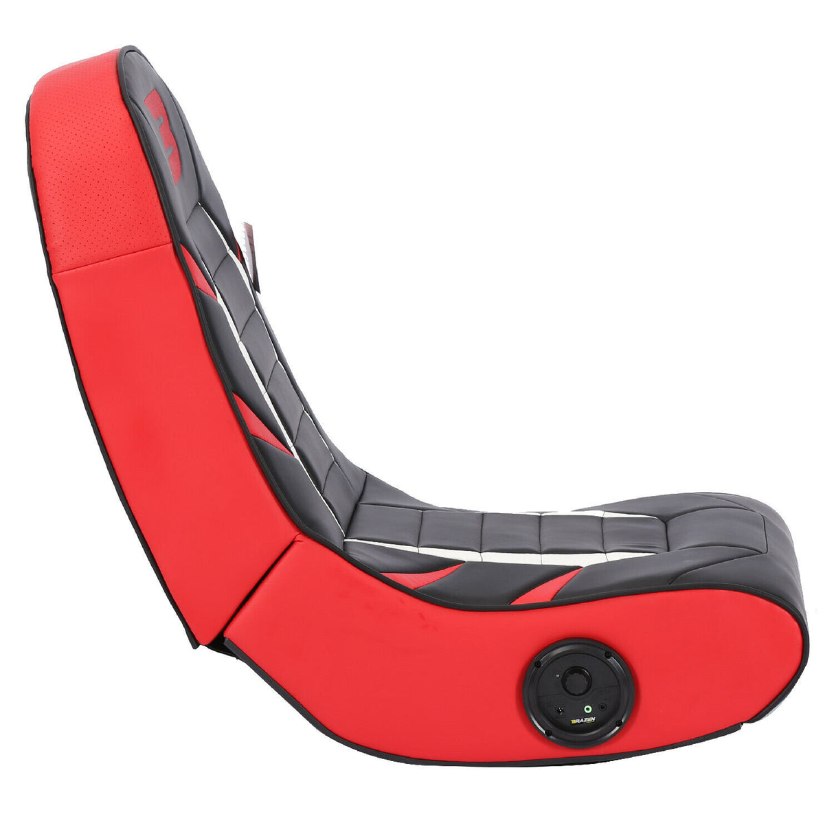 BraZen Python 2.0 Bluetooth Surround Sound Gaming Chair in Red/Black