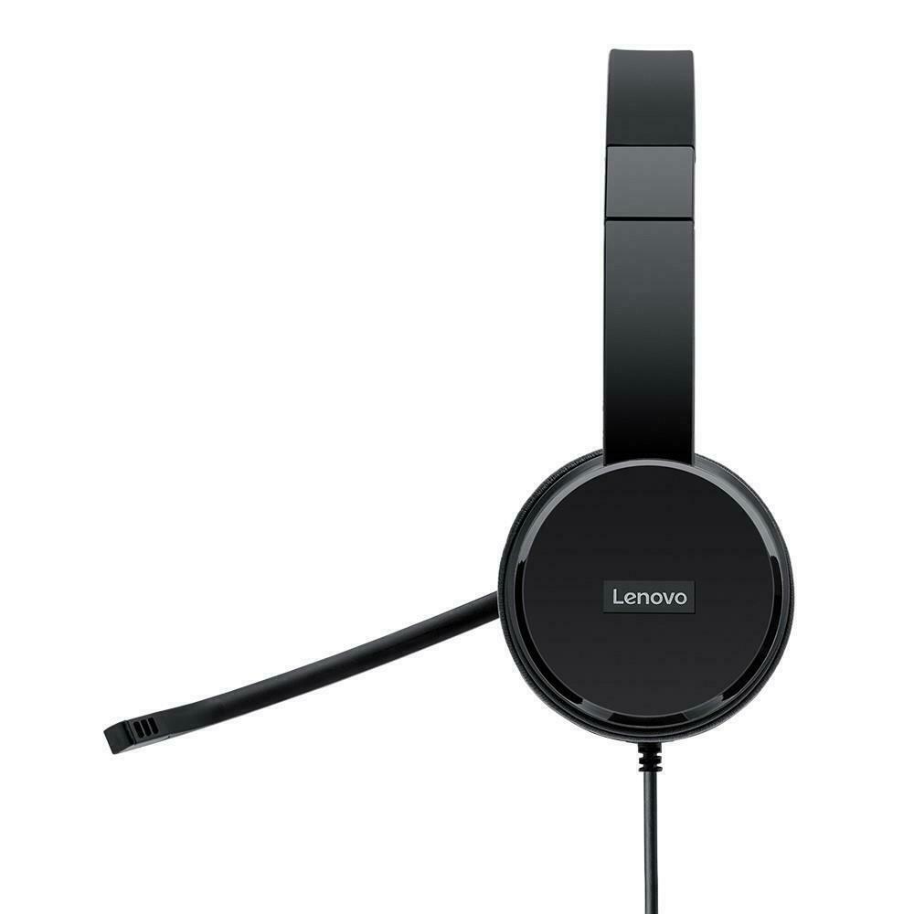 Lenovo 100 Stereo USB Headset 4XD0X88524 - Black