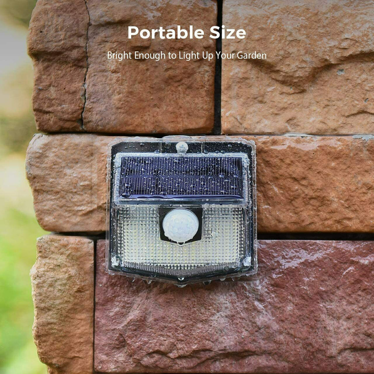 LITOM 6pcs 60 LED Solar Motion Sensor Light