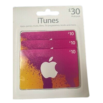 iTunes Gift Card Multipack £30 (3 X £10)