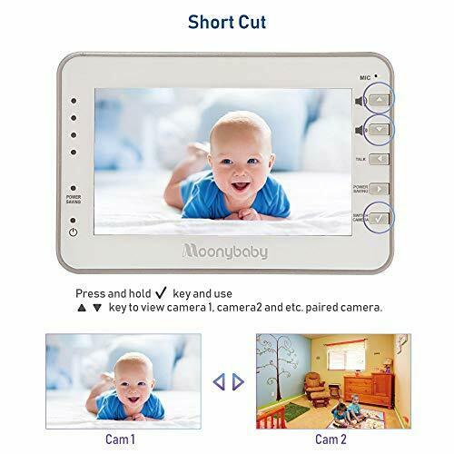 Moonybaby Split 50 Baby Monitor with Camera and Night Vision