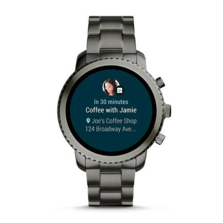 Fossil Q FTW4001 Gen 3 Mens Explorist Smartwatch, Smoke Steel