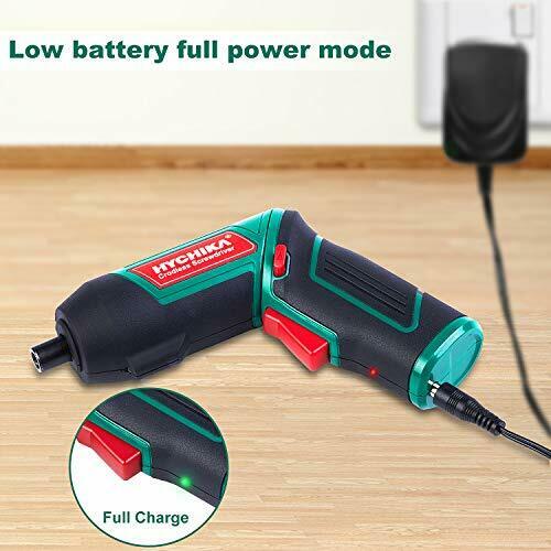 Hychika 20Pc 3.6V Cordless Electric Screwdriver Drill Set Tool Kit LED Battery