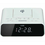 LOGIK LCRQIW21 FM Bluetooth Clock Radio - White - Refurbished Excellent - No Antenna
