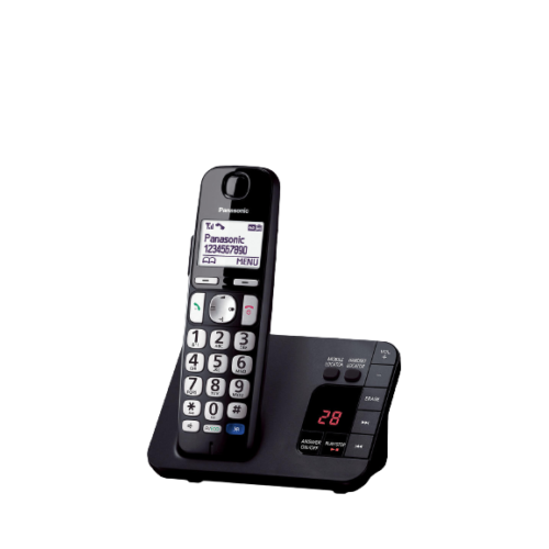 Panasonic KX-TGE720EB Bigger Button Digital Cordless Telephone, Black