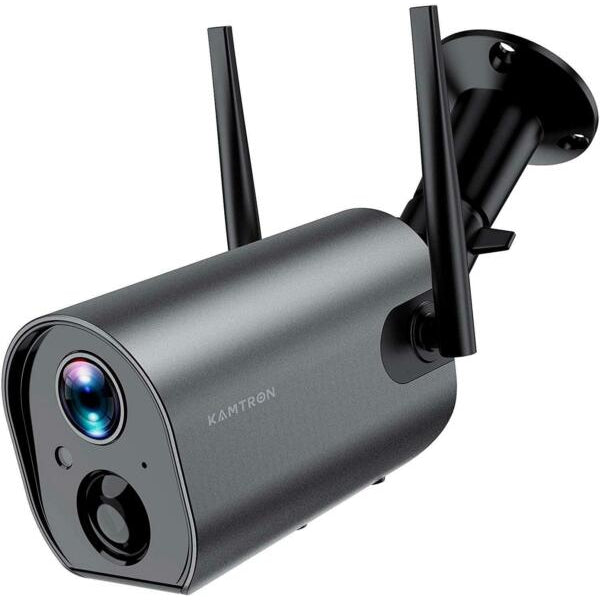 Kamtron ZS-GX6S Security CCTV IP Battery Powered Wireless Camera Indoor Outdoor - Black