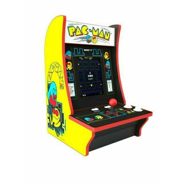 Arcade1Up Pac-Man Arcade Cabinet, Yellow/Red