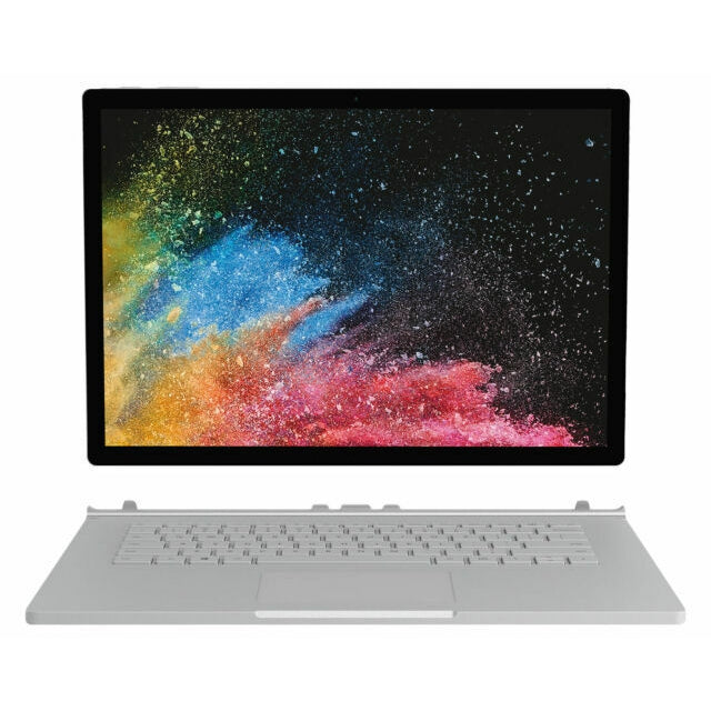 Microsoft Surface Book 2 13.5" Laptop, Intel Core i7, 8GB RAM, 256GB SSD, Silver - Refurbished Excellent