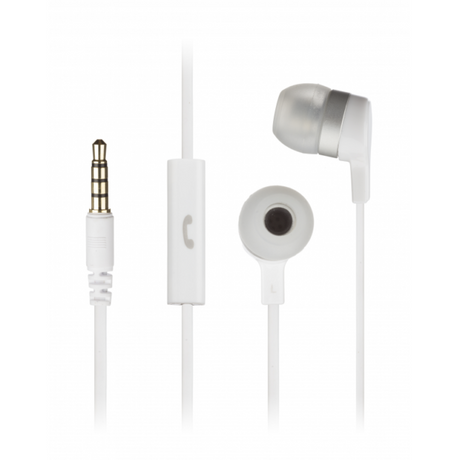KitSound Mini In-Ear Headphones with In-Line Mic - White - Refurbished Excellent