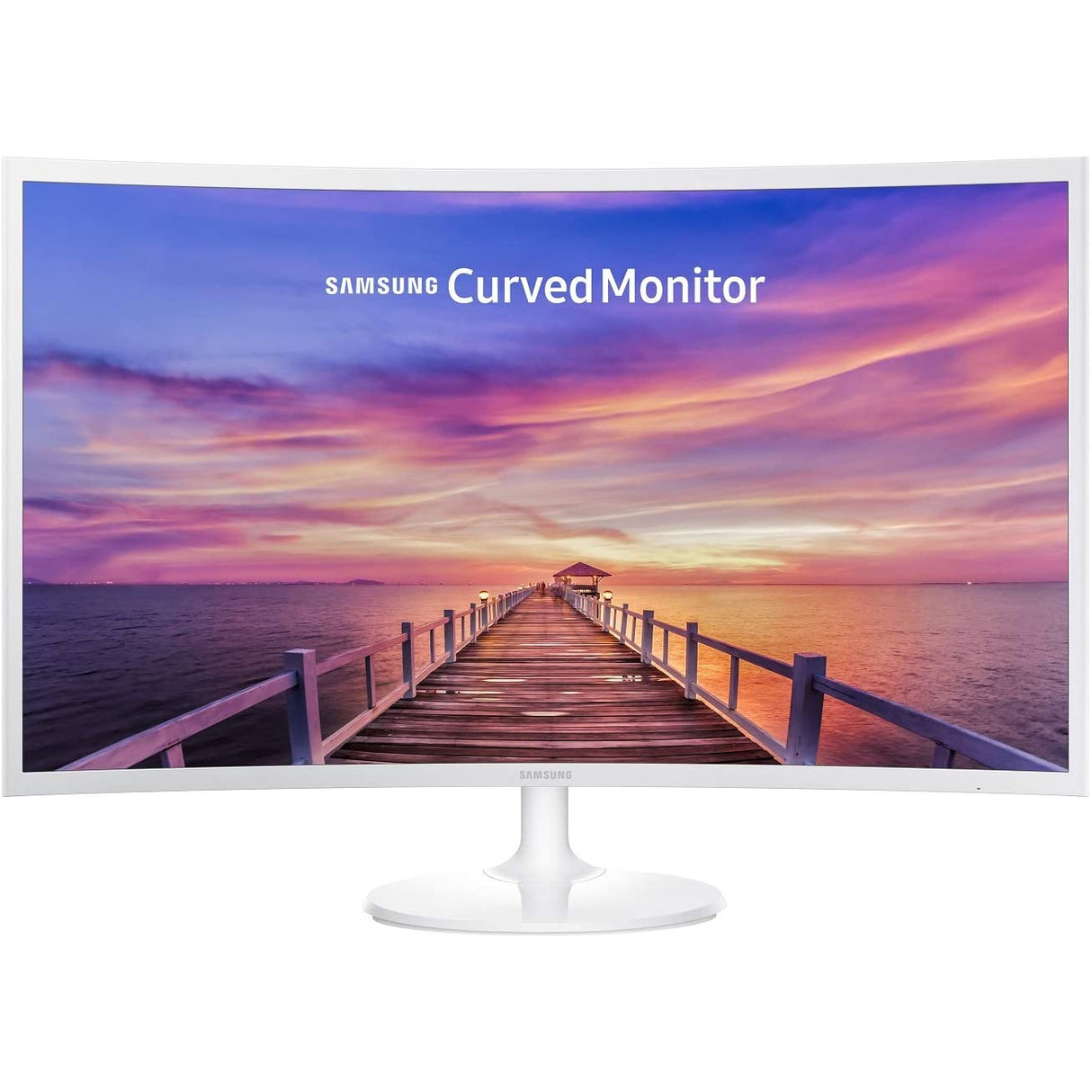 Samsung C32F391 32-Inch Curved LED Monitor -HDMI, Displayport, White Gloss