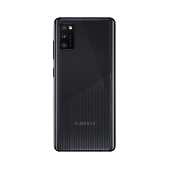 Samsung Galaxy A41 Smartphone, Android, 4GB RAM, 6.1”, 4G LTE, SIM Free, 64GB, Crush Black