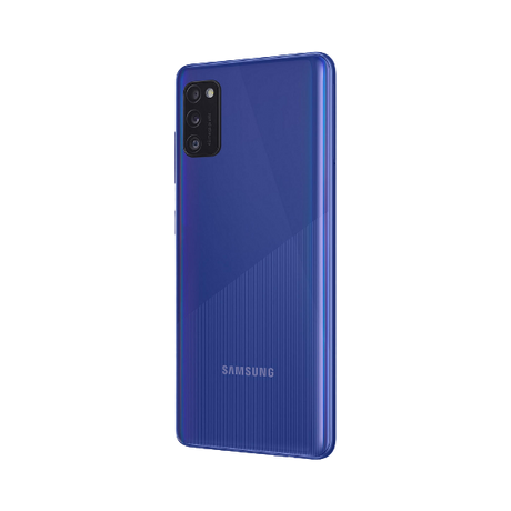 Samsung Galaxy A41 Smartphone, Android, 4GB RAM, 6.1”, 4G LTE, SIM Free, 64GB, Crush Blue