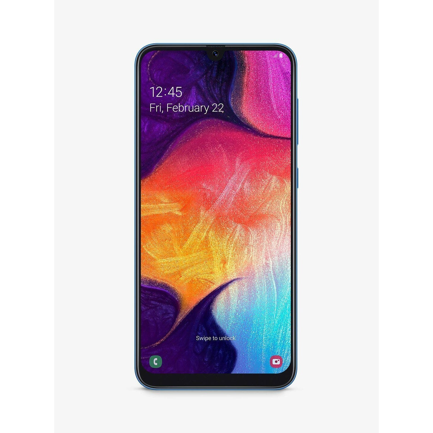 Samsung Galaxy A50 Smartphone, 4GB RAM, 6.4", 4G LTE, SIM Free, 128GB, Blue