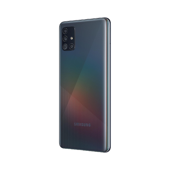 Samsung Galaxy A51 Smartphone, 4GB RAM, 6.5", 4G LTE, SIM Free, 128GB in Prism Crush Black