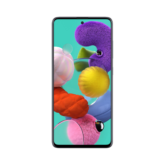 Samsung Galaxy A51 Smartphone, 4GB RAM, 6.5", 4G LTE, SIM Free, 128GB in Prism Crush Black
