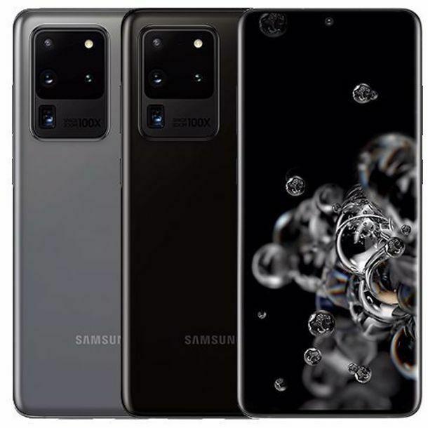 Samsung Galaxy S20 Ultra 5G Unlocked Smartphone - 128GB, 512GB in Black or Grey
