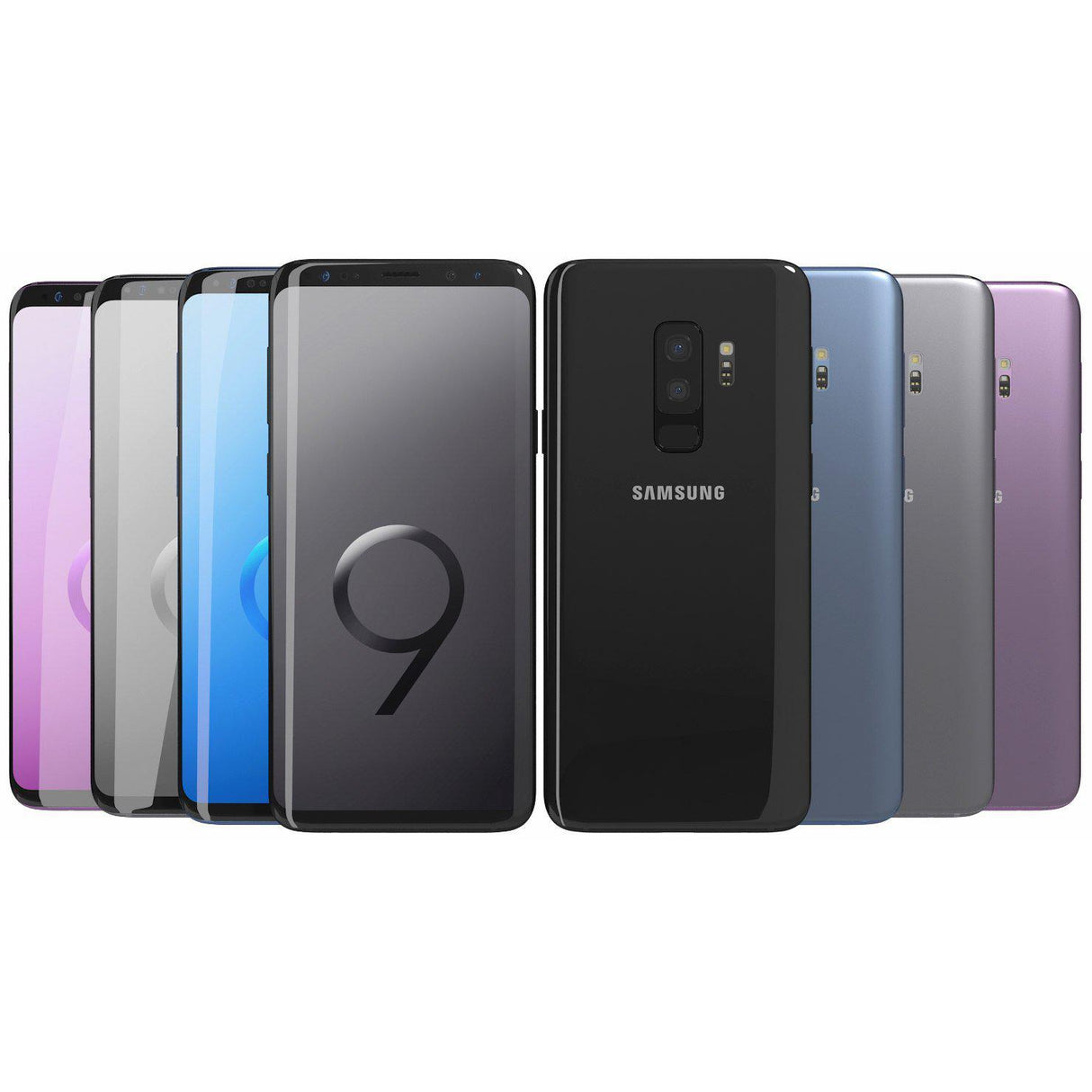 Samsung Galaxy S9 Unlocked Smartphone - 64GB Black, Purple, Coral Blue and Grey