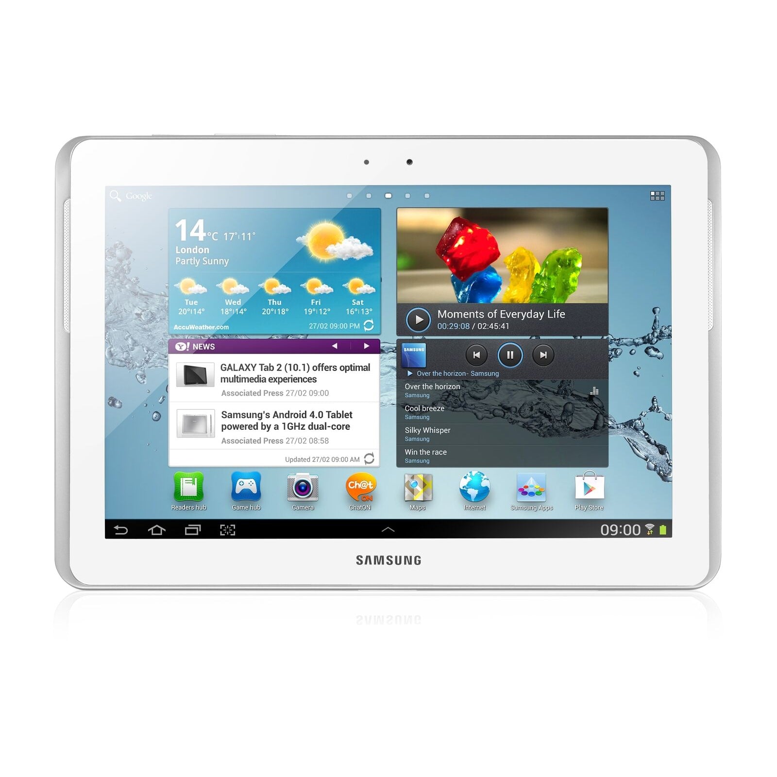 Samsung Galaxy Tab 2 16GB 10.1 Android Tablet GT-P5110 White/Grey/Red