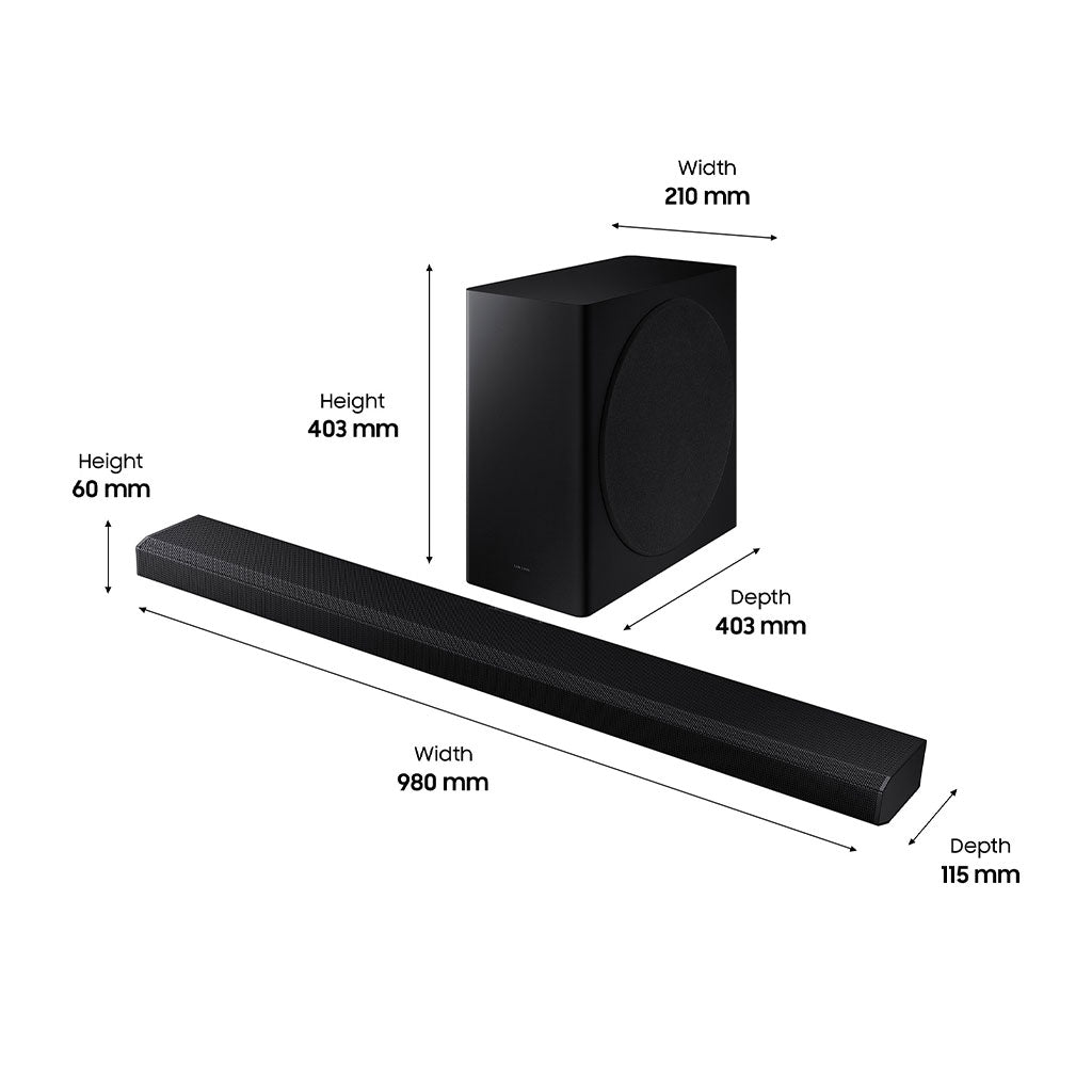 Samsung HW-Q800A 3.1.2 Wireless Sound Bar with Dolby Atmos