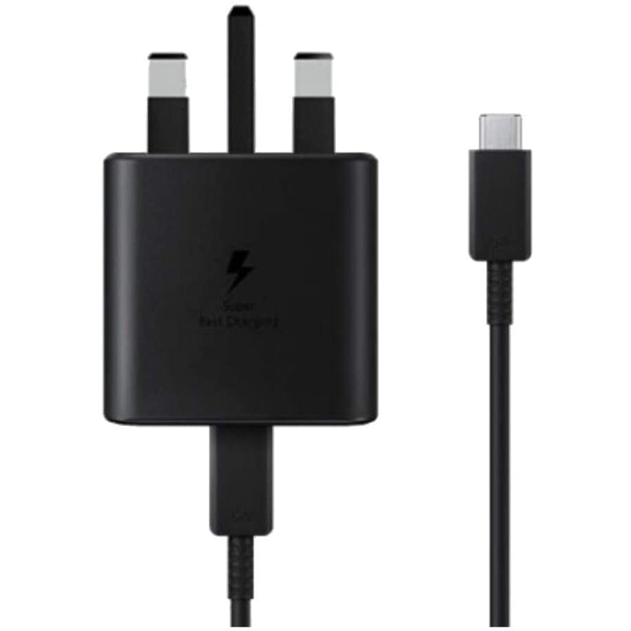Samsung UK Travel Adaptor (45W with USB type C Cable) Black EP-TA845XBEGGB