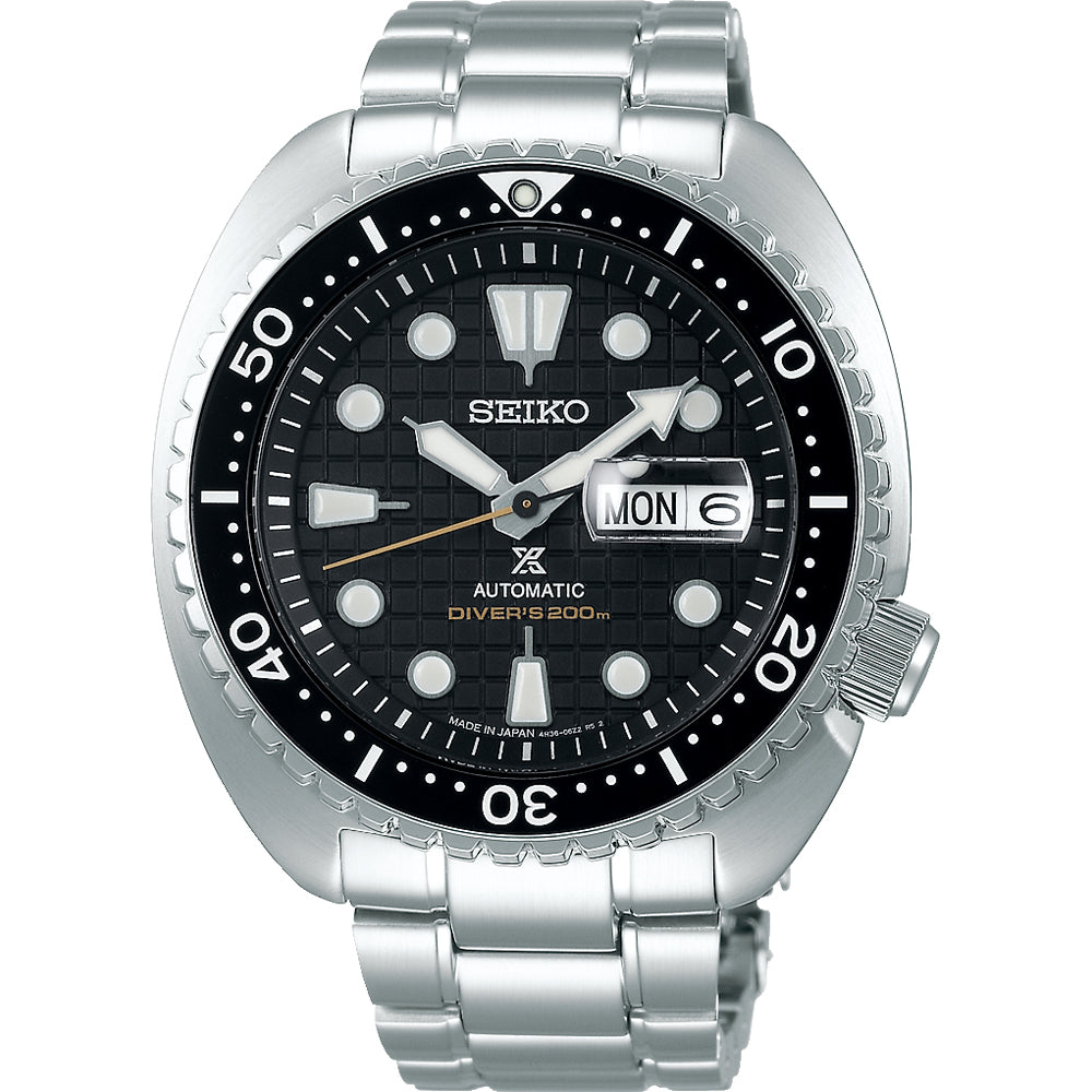 Seiko Men's SRPE03K1 Prospex King Turtle Watch - Silver