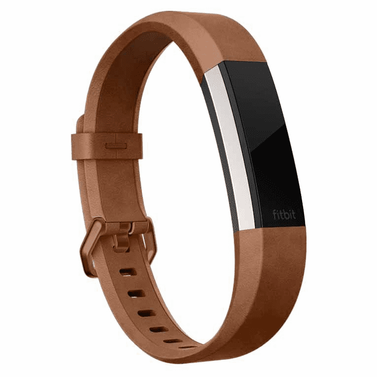 Fitbit FB163LBBRS Alta HR Leather Accessory Band - Brown