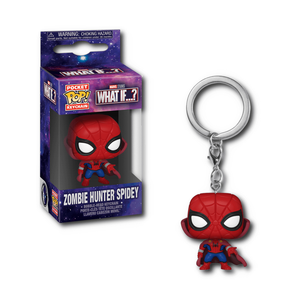 Funko Pop! Keychain Marvel - What If Zombie Huntey Spidey