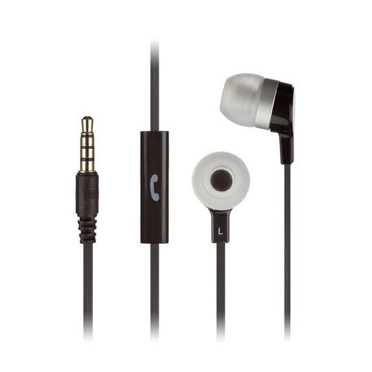 KitSound Mini In-Ear Headphones with In-Line Mic - Black - Refurbished Pristine