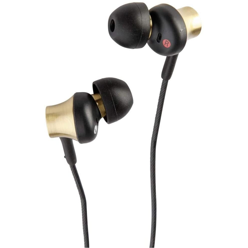 Sony MDR-EX650APT Earphones with Brass Housing, Smartphone Mic and Control - Gold/black