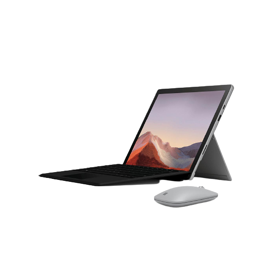 Microsoft Surface Pro 7 Laptop - 12.3 inch, Intel Core i3, 4GB RAM, 128GB SSD, Keyboard and Wireless Mouse Included - Platinum