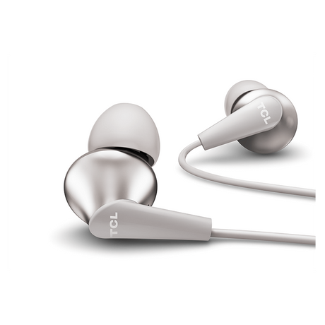 TCL ELIT300 In-Ear Earbud Noise Isolating Wired Headphones w/ Built-in Mic, Grey