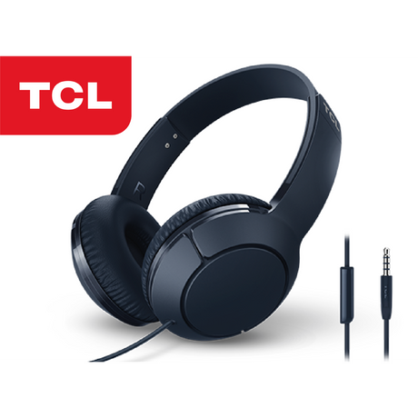 TCL MTRO200 Headset Wired Headphones - Powerful Bass Headband with Built-in Mic