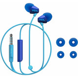 TCL SOCL100 In-Ear Headphones with Mic (Noise Isolation, Remote, Mic) Ocean Blue