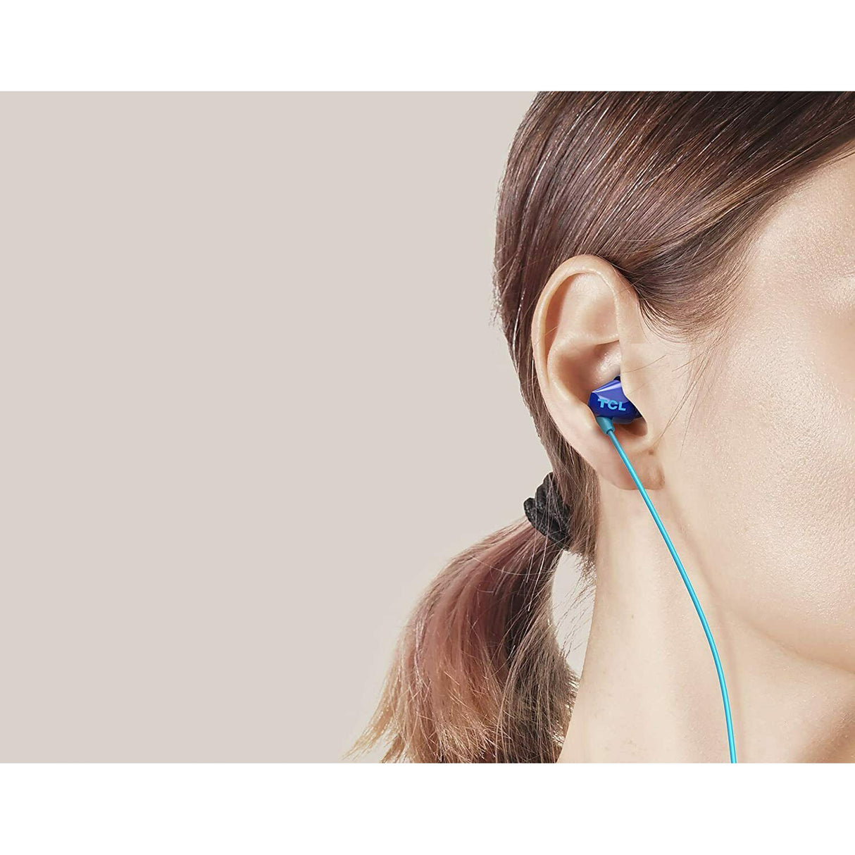 TCL SOCL100 In-Ear Headphones with Mic (Noise Isolation, Remote, Mic) Ocean Blue