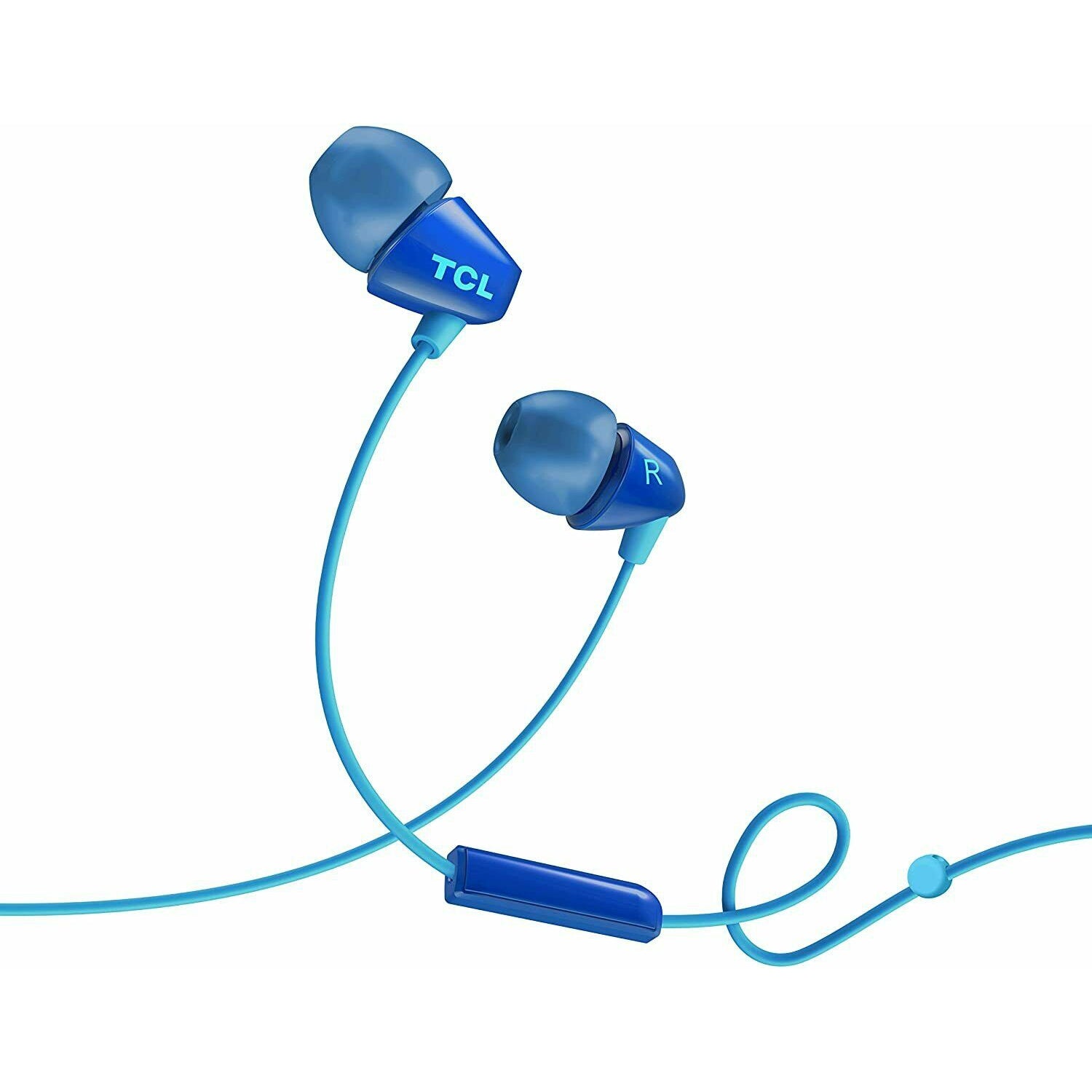 TCL SOCL100 In-Ear Headphones with Mic (Noise Isolation, Remote, Mic) Ocean Blue