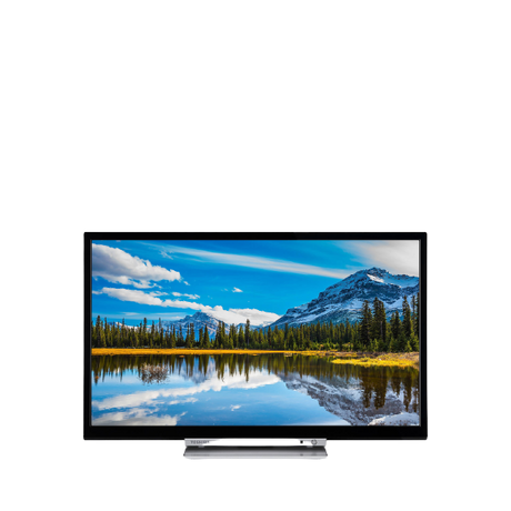 Toshiba 32D3863DB LED HD Ready 720p Smart TV/DVD Combi, 32" with Freeview HD & Freeview Play, Black - Refurbished